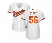 Women's Baltimore Orioles #56 Darren O'Day White Home Stitched MLB Jersey