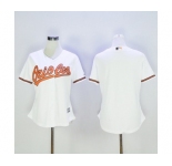 Women's Baltimore Orioles Majestic Blank White Home Cool Base Jersey