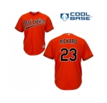 Youth Baltimore Orioles #23 Joey Rickard Orange Cool Base Stitched MLB Jersey