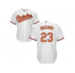 Youth Baltimore Orioles #23 Joey Rickard White Cool Base Stitched MLB Jersey