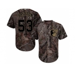 Youth Baltimore Orioles #53 Zach Britton Camo Realtree Collection Cool Base Stitched MLB Jersey