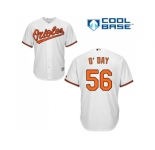 Youth Baltimore Orioles #56 Darren O'Day White Cool Base Stitched MLB Jersey