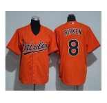 Youth Baltimore Orioles #8 Cal Ripken Orange Cool Base Stitched MLB Jersey