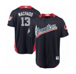 Youth Majestic Baltimore Orioles #13 Manny Machado Game Navy Blue American League 2018 MLB All-Star MLB Jersey