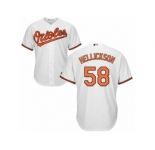 Youth Majestic Baltimore Orioles #58 Jeremy Hellickson Authentic White Home Cool Base MLB Jersey