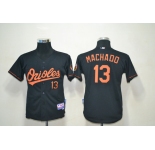 youth mlb jerseys baltimore orioles #13 machado black (Cool Base)