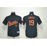 youth mlb jerseys baltimore orioles #19 davis black (Cool Base)