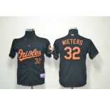 youth mlb jerseys baltimore orioles #32 wieters black (Cool Base)