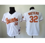 youth mlb jerseys baltimore orioles #32 wieters white