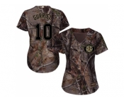 Women Houston Astros #10 Yuli Gurriel Camo Realtree Collection Cool Base Stitched MLB Jersey