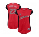Women's Houston Astros #23 Michael Brantley Authentic Red American League 2019 Baseball All-Star Jersey