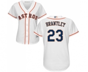 Women's Houston Astros #23 Michael Brantley Authentic White Home Cool Base Baseball Jersey