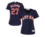 Women's Houston Astros #27 Jose Altuve Majestic Navy Alternate Cool Base Jersey