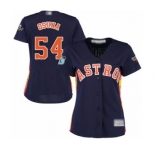 Women's Houston Astros #54 Roberto Osuna Authentic Navy Blue Alternate Cool Base 2019 World Series Bound Baseball Jersey