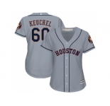 Women's Houston Astros #60 Dallas Keuchel Grey Road Stitched MLB Jersey