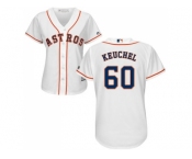 Women's Houston Astros #60 Dallas Keuchel White Home Stitched MLB Jersey