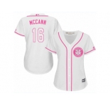 Women's Majestic Houston Astros #16 Brian McCann Authentic White Fashion Cool Base MLB Jersey