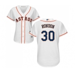 Women's Majestic Houston Astros #30 Hector Rondon Authentic White Home Cool Base MLB Jersey