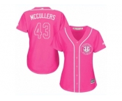 Women's Majestic Houston Astros #43 Lance McCullers Replica Pink Fashion Cool Base MLB Jersey