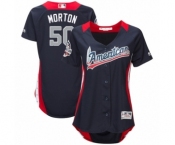 Women's Majestic Houston Astros #50 Charlie Morton Game Navy Blue American League 2018 MLB All-Star MLB Jersey