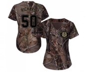 Women's Majestic Houston Astros #50 J.R. Richard Authentic Camo Realtree Collection Flex Base MLB Jersey
