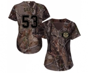 Women's Majestic Houston Astros #53 Ken Giles Authentic Camo Realtree Collection Flex Base MLB Jersey