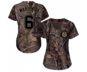 Women's Majestic Houston Astros #6 Jake Marisnick Authentic Camo Realtree Collection Flex Base MLB Jersey