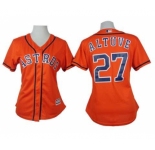 women mlb jerseys houston astros #27 altuve orange