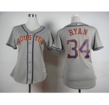 women mlb jerseys houston astros #34 ryan grey