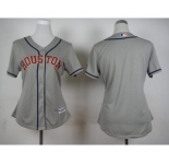 women mlb jerseys houston astros blank grey