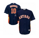 Youth Houston Astros #10 Yuli Gurriel Authentic Navy Blue Alternate Cool Base 2019 World Series Bound Baseball Jersey