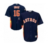 Youth Houston Astros #16 Aledmys Diaz Authentic Navy Blue Alternate Cool Base 2019 World Series Bound Baseball Jersey