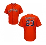 Youth Houston Astros #23 Michael Brantley Authentic Orange Alternate Cool Base Baseball Jersey