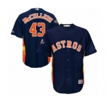 Youth Houston Astros #43 Lance McCullers Authentic Navy Blue Alternate Cool Base 2019 World Series Bound Baseball Jersey