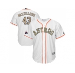 Youth Houston Astros #43 Lance McCullers White 2018 Gold Program Cool Base Stitched Baseball Jersey