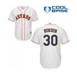 Youth Majestic Houston Astros #30 Hector Rondon Authentic White Home Cool Base MLB Jersey