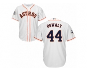Youth Majestic Houston Astros #44 Roy Oswalt Replica White Home 2017 World Series Bound Cool Base MLB Jersey