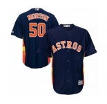 Youth Majestic Houston Astros #50 Charlie Morton Authentic Navy Blue Alternate Cool Base MLB Jersey