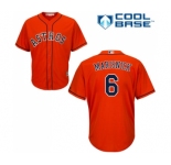 Youth Majestic Houston Astros #6 Jake Marisnick Authentic Orange Alternate Cool Base MLB Jersey