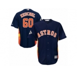Youth Majestic Houston Astros #60 Dallas Keuchel Replica Navy Blue Alternate 2017 World Series Bound Cool Base MLB Jersey