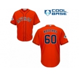 Youth Majestic Houston Astros #60 Dallas Keuchel Replica Orange Alternate 2017 World Series Bound Cool Base MLB Jersey
