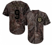 Youth Majestic Houston Astros #9 Marwin Gonzalez Authentic Camo Realtree Collection Flex Base MLB Jersey