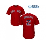 Youth Boston Red Sox #2 Xander Bogaerts Red Cool Base Stitched MLB Jersey