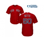 Youth Boston Red Sox #50 Mookie Betts Red Cool Base Stitched MLB Jersey
