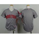 youth mlb jerseys boston red sox blank grey
