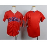 youth mlb jerseys boston red sox blank red