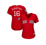 Women Boston Red Sox #16 Andrew Benintendi Majestic Scarlet 2018 Spring Training Cool Base Player Jersey