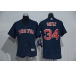 Women Boston Red Sox David Ortiz Majestic Navy Flexbase Authentic Collection Player Jersey