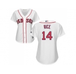 Women's Boston Red Sox #14 Jim Rice White Home Stitched MLB Jersey