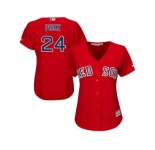 Women's Boston Red Sox #24 David Price Red Alternate Stitched MLB Jersey